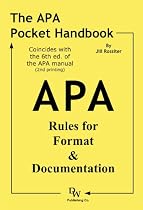 The APA Pocket Handbook: Rules for Format & Documentation [Conforms to 6th Edition APA]