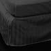 Homespell Egyptian Cotton 300 Thread Count Sateen Stripe Bed Skirt Black Queen