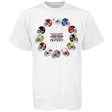 Big 12 Conference Youth White Football Helmet T-shirt
