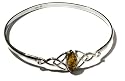 Sterling Silver Celtic Love Knots Amber Bracelet