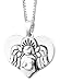 Sterling Silver "Angel Sent From Up Above, Protect The One I Love" Reversible Angel Pendant, 18"