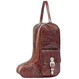American West Mahogany Oakleaf Zip-Around Boot Bag