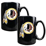 2 Pc Washington Redskins Coffee Mug Set - Black by Great Amreican Products