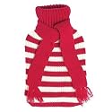 Wärmflasche STRIPED PULLOVER red