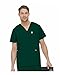 Landau Essentials Men's 5 Pocket Scrub Top, Hunter Green, Large