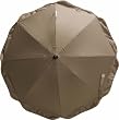 Playshoes 4010952287042 Sonnenschirm für Kinderwagen mit UV Schutz braun, 70 cm