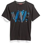 Unionbay Boys 8-20 Short Sleeve 'Skateboard Graffiti' Fakie
Crew,Carbon,L (14/16)