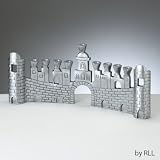Walls of Jerusalem Aluminum Chanukah Menorah