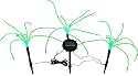 Wild Grass Solar Garden Lights. 3 Sprigs of 1.2 Foot Tall Grass.