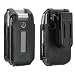 Black 2 Picee Fitted Leather Case with MicroSuede Lining, Removable Ratcheting Belt Clip for Sony Ericsson Z750a