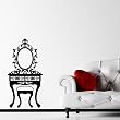ivory dressing table mirror