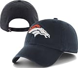 NFL Denver Broncos Clean Up Adjustable Hat, Navy, One Size Fits All Fits All