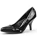 Qupid Women's Office Lady Party Clubbing Patent Leather Stilettos High Heel Pointy Pumps Fashion Shoes
