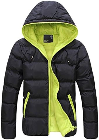 GOODONLY Boys' Short Bubble Jacket Men's Winter Outdoor Down Coat with Hood