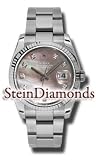Stein Diamonds Rolex Men's Datejust Dark Mother of Pearl on Oyster