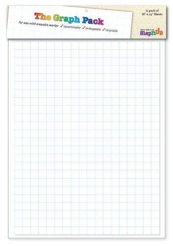 SlapItUpTM Graph Pack - adheres to dry clean indoor surface through static - bleed resistant - 18 SlapItUpTM Graph Pack - adheres to dry clean indoor surface through static - bleed resistant - 18