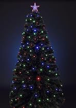 2ft (60cm) Indoor LED Multicolour Fibre Optic Xmas/Christmas Tree with stand and Star top
