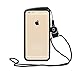 Nancy's Shop [Borderline Series] Apple Iphone 6 (4.7-inch) Case Cover - Long Neck Strap Hang Rope Design TPU Hybrid Bumper Case Cover for Apple Iphone 6 (4.7-inch)(black)