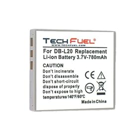 Sanyo Xacti VPC-E2W Camcorder Battery - Premium TechFuel® DB-L20 Battery