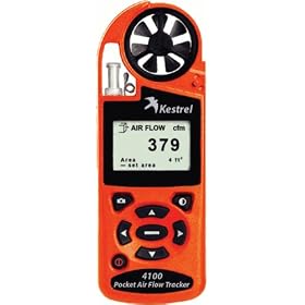Kestrel 4100 HVAC Pocket Air Flow Meter with CFM Measurement - 2000 Lines Memory