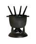 Staub Chocolate & Cheese Petite Fondue .75 Quart Black Matte