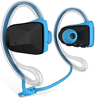 Sports Waterproof SweatProof Headphone,Weggo Sports Waterproof SweatProof Headphone Wireless APT-X Bluetooth 4.0 Music Stereo Headset Earbud With NFC Dual Microphone And Answer Calls-For Iphone 4,4S,iPhone 5,5s,5c,iPhone 6,Iphone 6 Plus,Samsung Galaxy S6 ,S5,S4,Samsung Galaxy Note 4,Note 3,iPad Air 2,Ipad Mini 3,HTC M8,M7,Moto, Google,Sony,LG,Kindle, Kinds Of Electronic Products - Blue