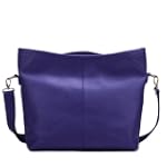 Borsa di pelle con manici a scomparsa...