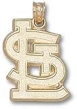St. Louis Cardinals Solid 14K Gold ''STL'' 3/4'' Pendant