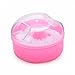 OKDEALS Cosmetic Tool Baby Soft Face Body Powder Puff Sponge Box Container Case (pink)