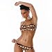 Eleganter PushUp - Bandeau - Bikini in braun - creme Gr. 42