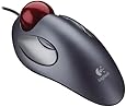 Logitech Trackman Marble Mouse, Four-Button, Programmable, Dark Gray