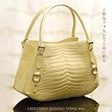 【財布】クロコダイルタウンバッグ ライトベージュ(No.9112beg)