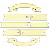 Classic Calico 3 Laser-Cut Wood Veneer Shapes-Banners 23/Pkg