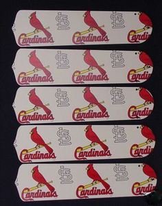 Ceiling Fan Designers 52SET-MLB-STL MLB St. Louis Cardinals Baseball 52 In. Ceiling Fan Blades ONLY at Amazon.com
