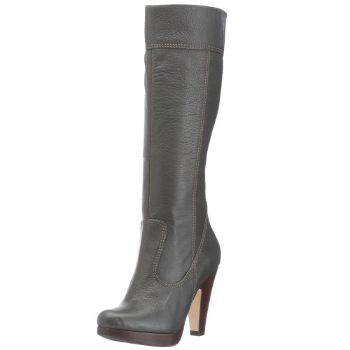 Buffalo 7068-404 Damen Plateau-Stiefel Glattleder