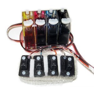 FantasyBuy Bulk Continuous Ink System (CIS) for: Brother MFC-210C MFC-215C (Related Cartridge #: LC41, LC47)