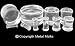 DOUBLE FLARE PYREX GLASS PLUG GPL5/8-5/8"(16MM)