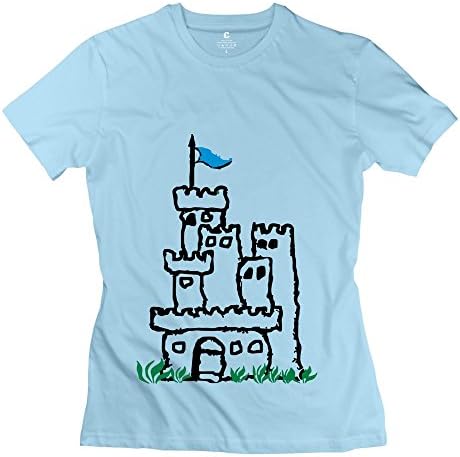 Fashion Home Heart Castle Women's Tshirt SkyBlue Size XL