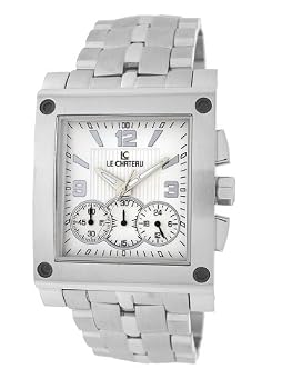 Le Chateau Men's Sports Chronograph Watch #5402M (White Dial)