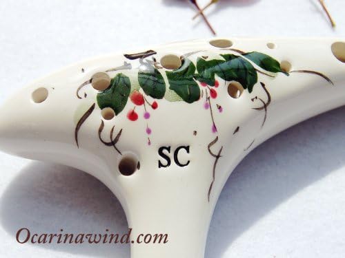 12 Hole Sweet Potato Ocarina Hand Painted - Soprano C
