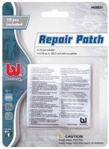 10 Pcs Vinyl Liner Pool Repair Patch Kit for Inflatable Pools, Toys, Airbeds. by Pool Supply Town