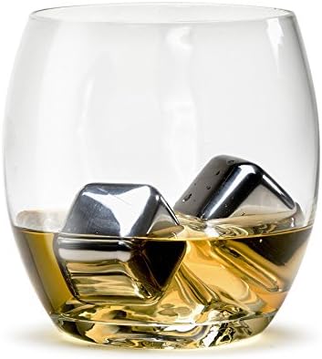 Exquisite Stainless Steel Whiskey Sipping Stones Gift Set With tray (6)