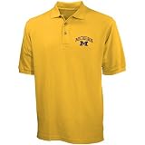 Michigan Wolverines Gold Pique Polo