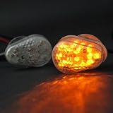 Clear Lens Amber LED Light Turn Signals For Honda CBR1000 CBR600 Shadow VT1100C 750... by Astra Security