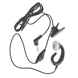 2.5mm Clip-On Hands-Free Earbud for Samsung Glyde / Juke / Muse / SCH-A970 / SCH-i830 / SGH-X640 / SPH-A960 / SPH-i700 - Includes TWO Bonus Personal Charm Straps!