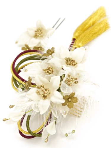 髪飾り 花 組紐 2点セット [成人式/振袖/卒業式/袴/着物/和装]