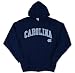 North Carolina Tar Heels Full-Zip Hooded Sweatshirt with Arch and Mascot (Medium, Navy)