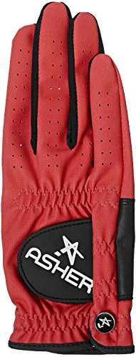 Men's Asher Chuck Golf Glove -- Hero Red