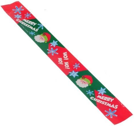 Dozen Christmas Santa Clause Theme Slap Bracelets - 9"