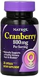 Natrol (Incl Laci Le Beau Teas) Cranberry Extract, 30 Caps, 800 Mg